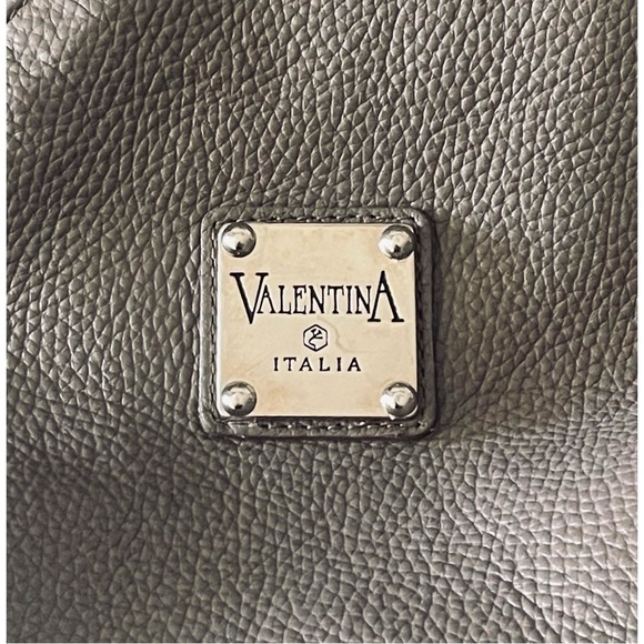 VALENTINA Genuine Leather Convertible Sling Backpack in Elephant Grey - Picture 10 of 12